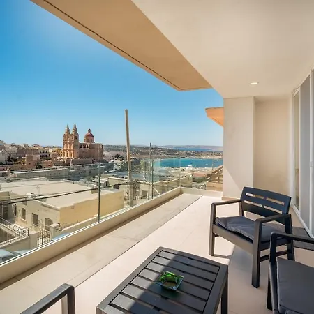 Hébergement de vacances Seaview Rooftop, 3 Bed, 2 Bath Mellieħa